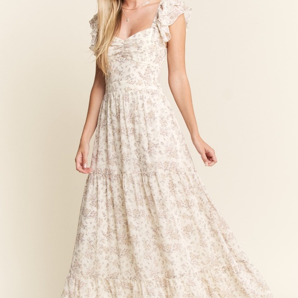 NWT Ivory Garden Whisper Maxi Dress | Ruffle Bow Romance Size S–3X - Picture 14 of 16